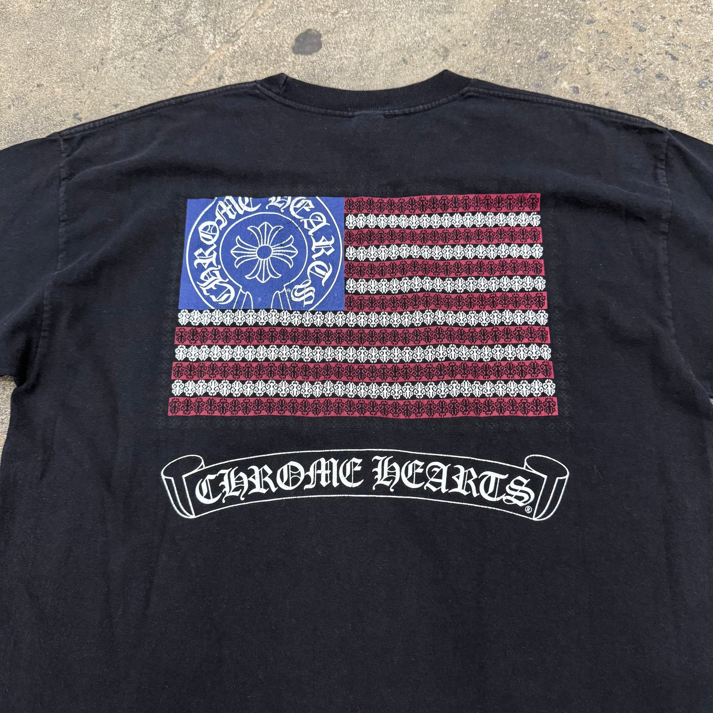 Vintage Chrome Hearts American Flag Tee