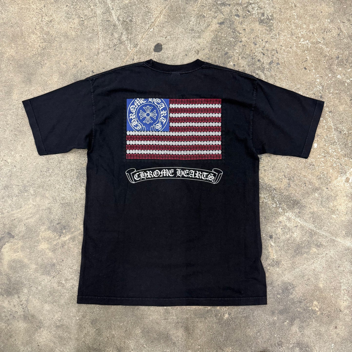 Vintage Chrome Hearts American Flag Tee