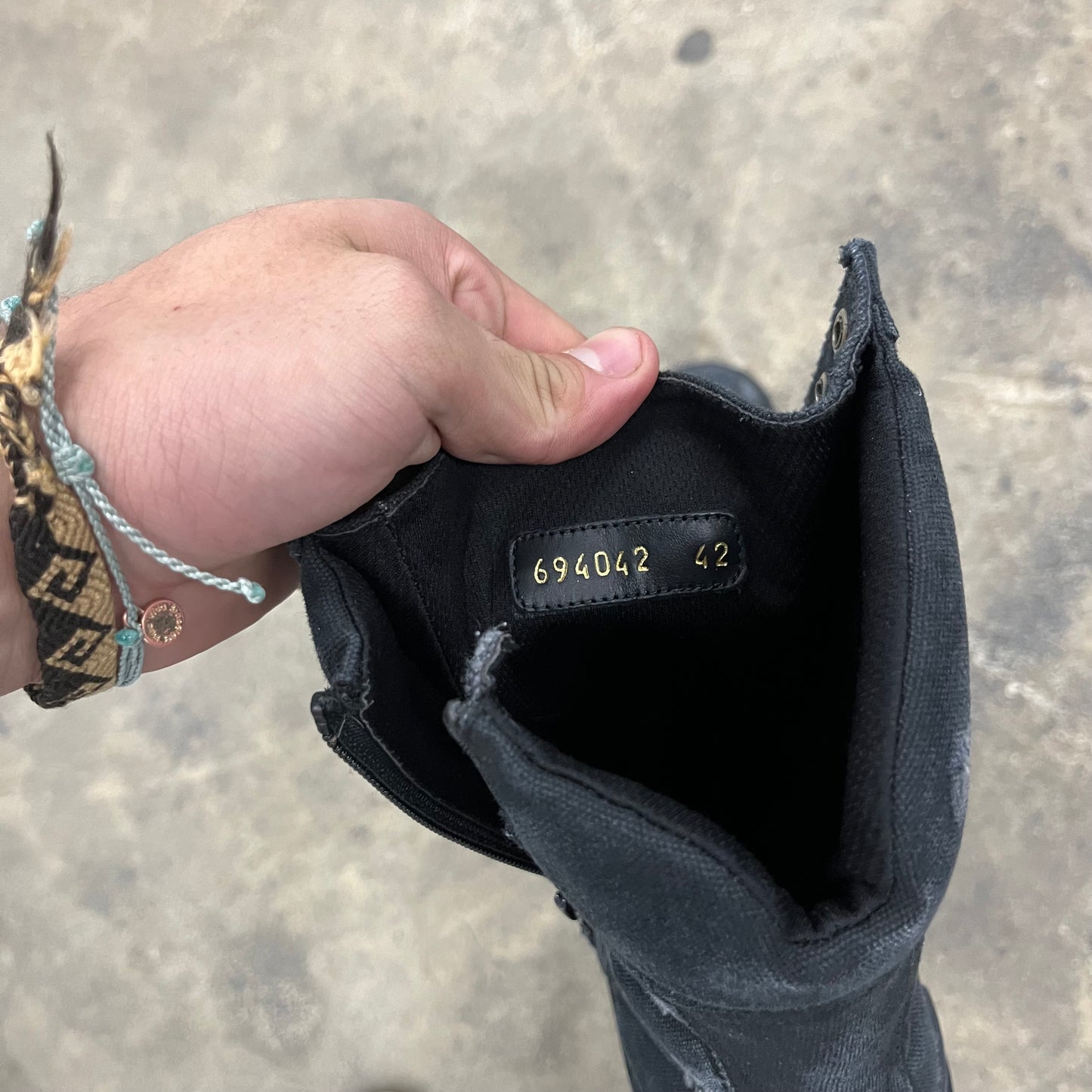 Balenciaga Distressed Strike boots