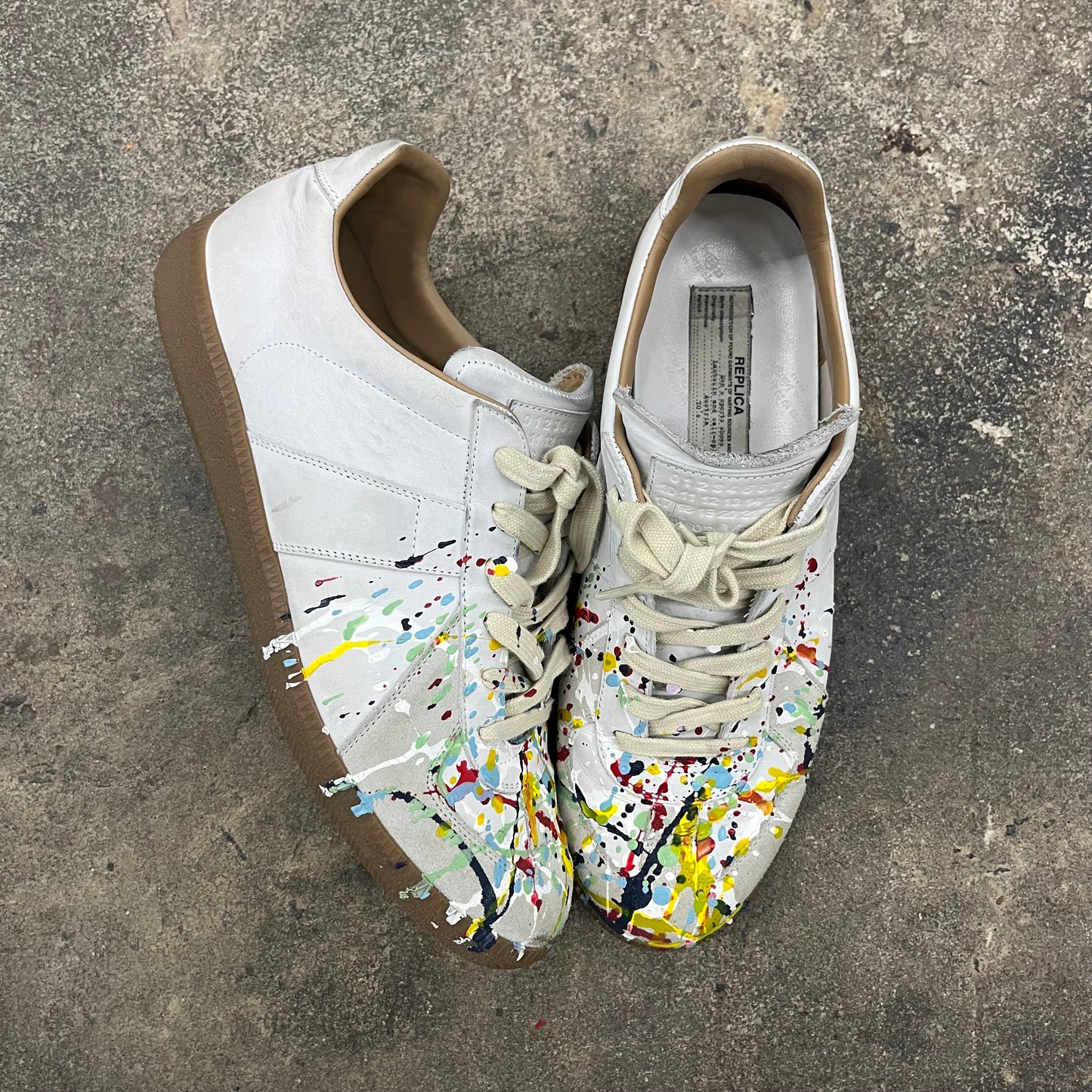 Maison Margiela splatter paint GAT