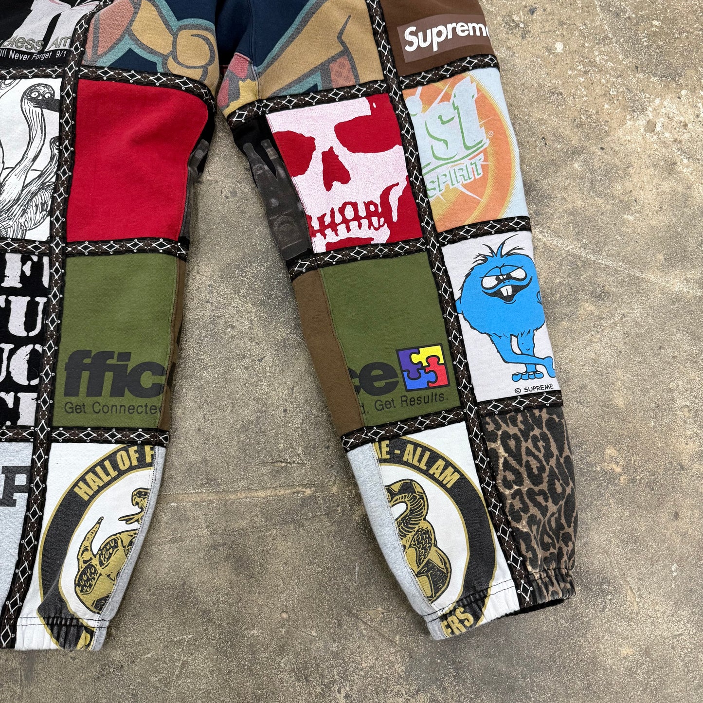 Supreme Number (N)ine Patchwork Sweatpants