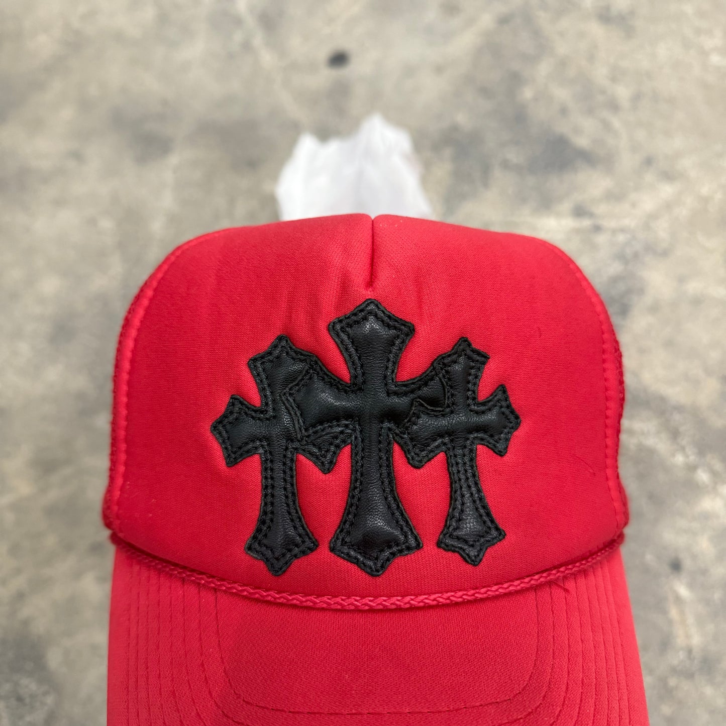 Chrome Hearts 90s Triple Patch Trucker Hat