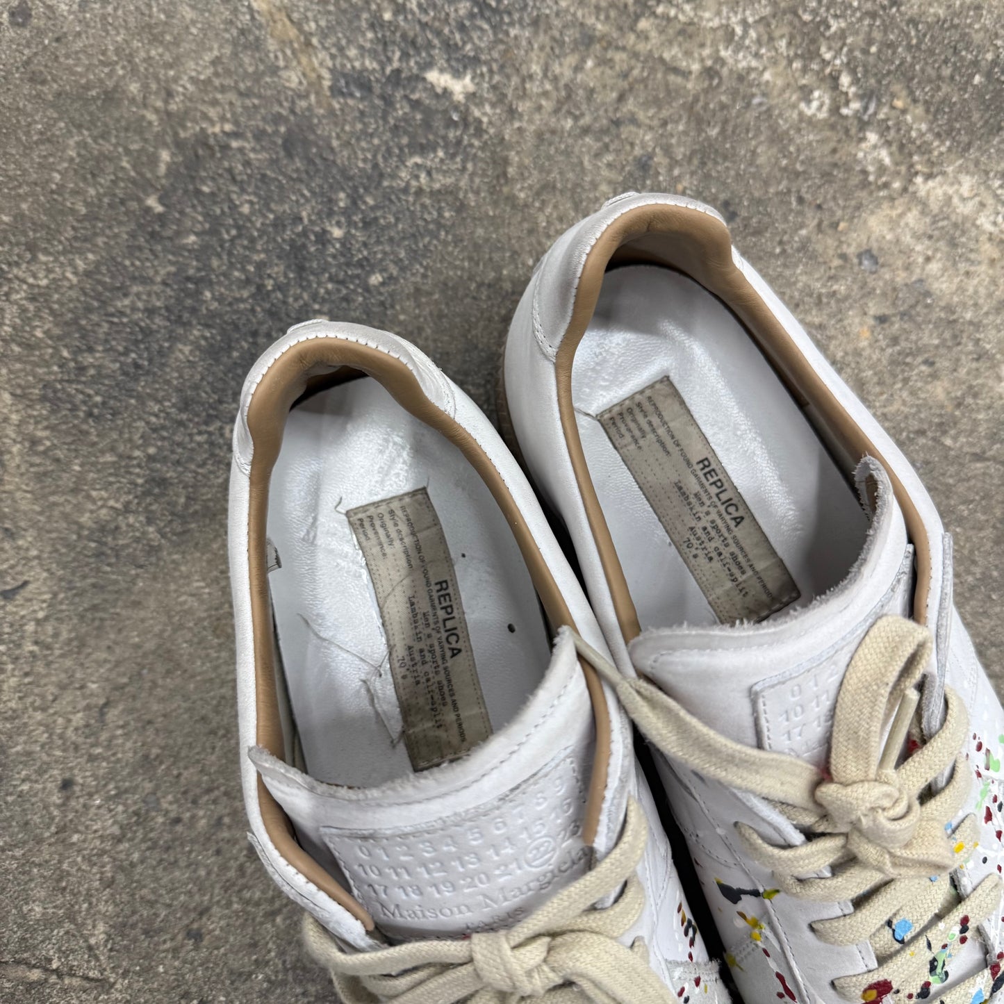 Maison Margiela White Splatter Paint GAT