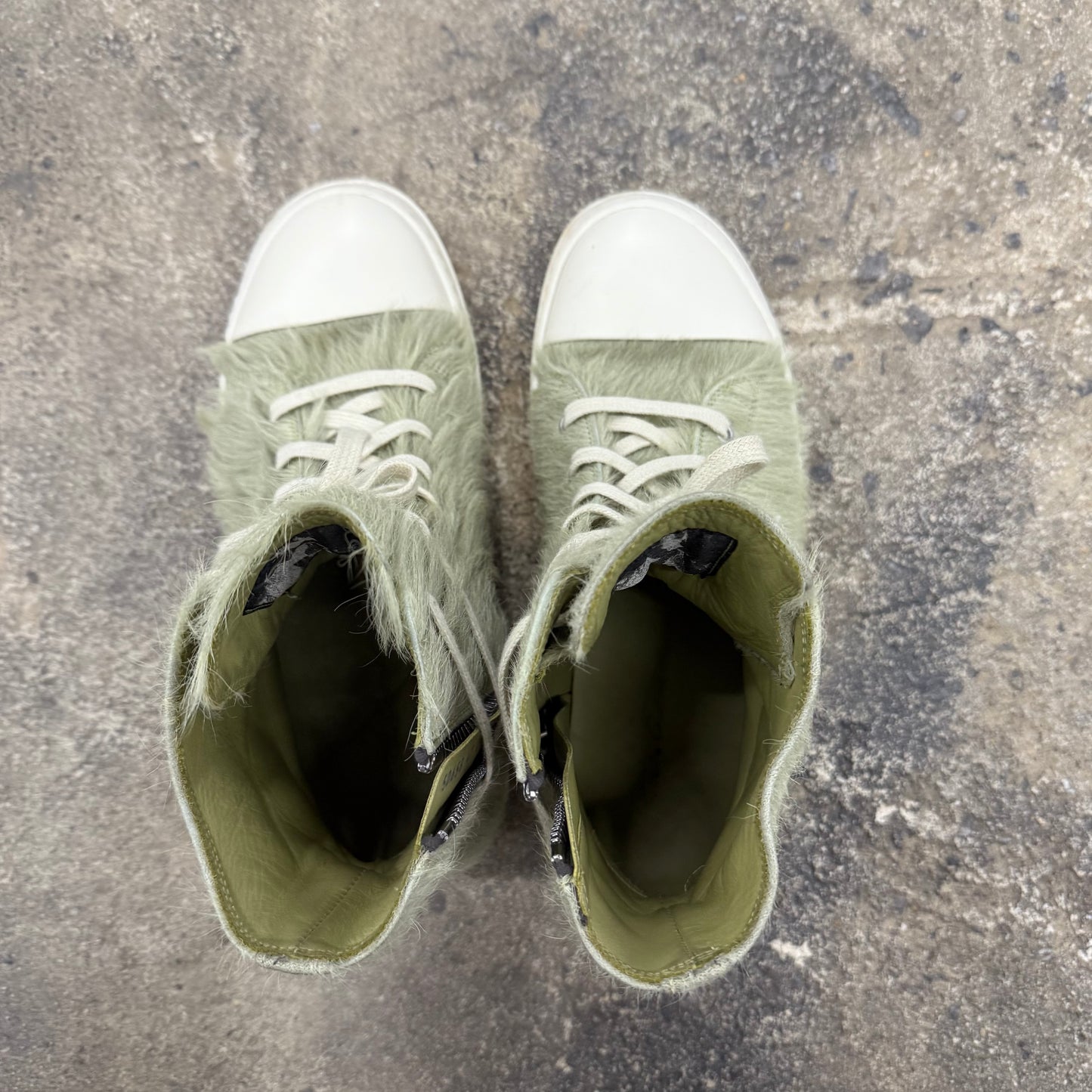 Rick Owens Mainline Pony Hair Ramones