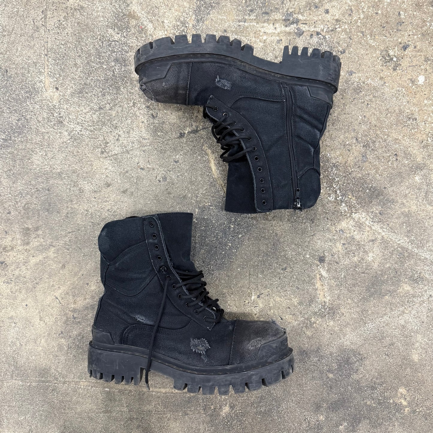 Balenciaga Distressed Strike Boot