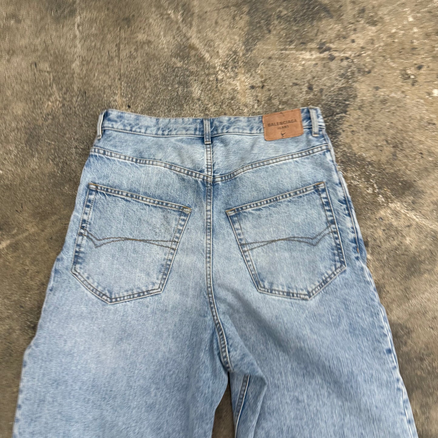 Balenciaga Blue Baggy Denim
