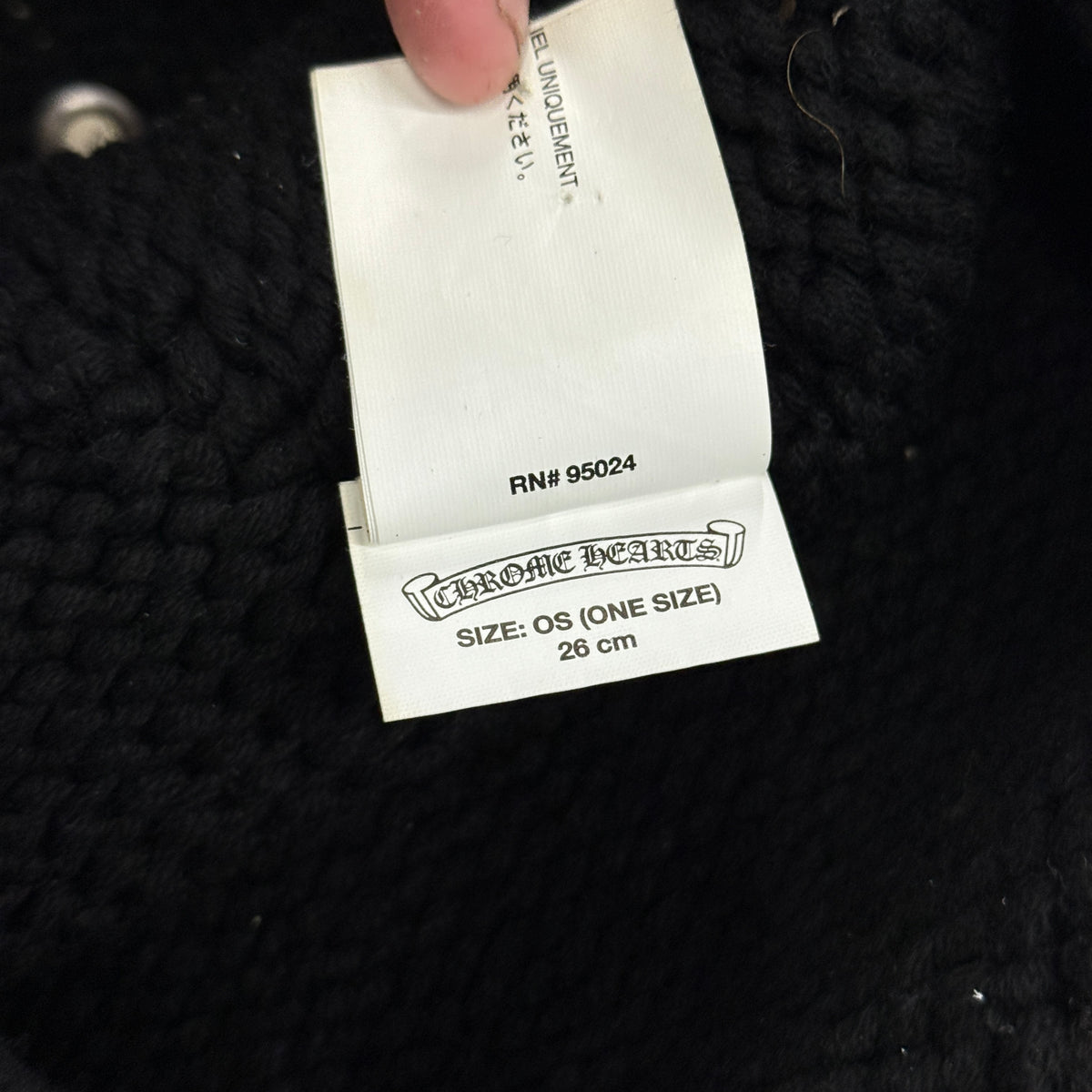 Chrome Hearts ‘Rivet’ Cashmere Beanie
