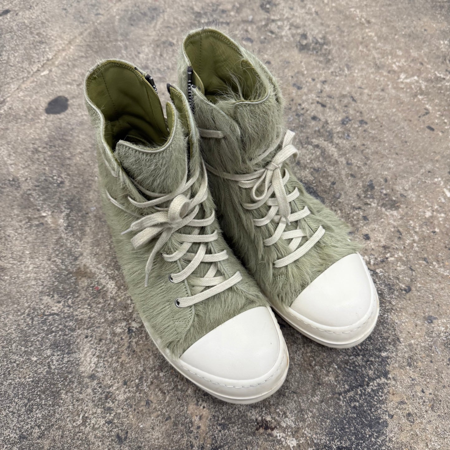 Rick Owens Mainline Pony Hair Ramones