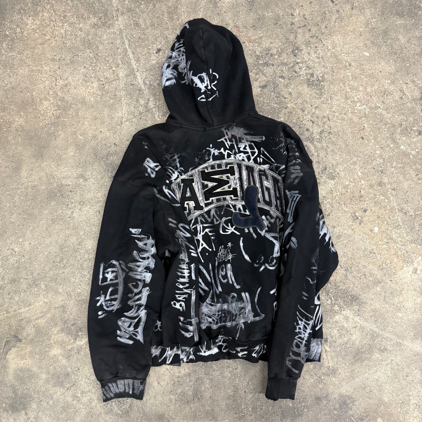 Balenciaga Black Graffiti Skater Zipup