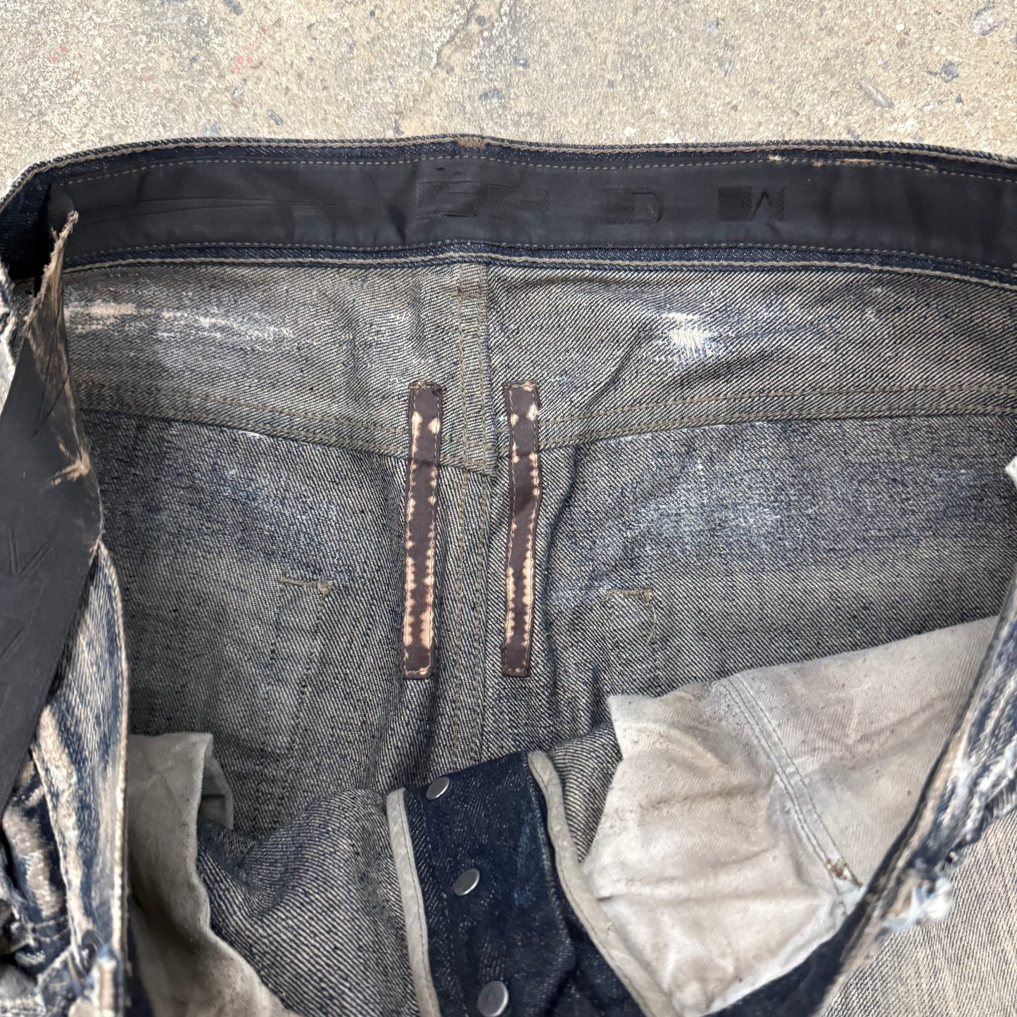 Rick Owens FW07 Dust ‘DNA’ Detroit Cut Denim