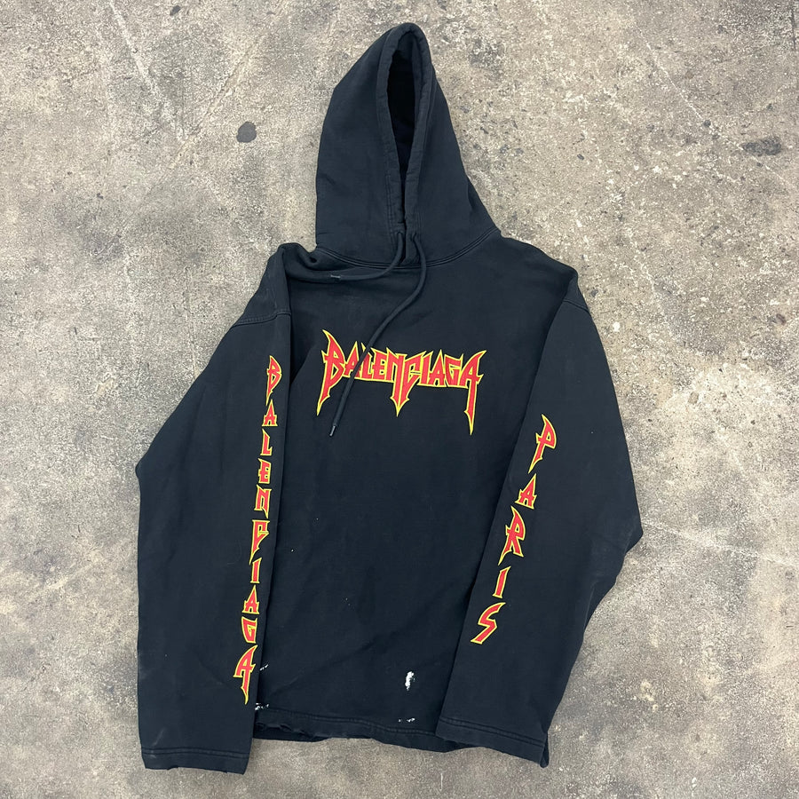 Balenciaga Metal Distressed Hoodie