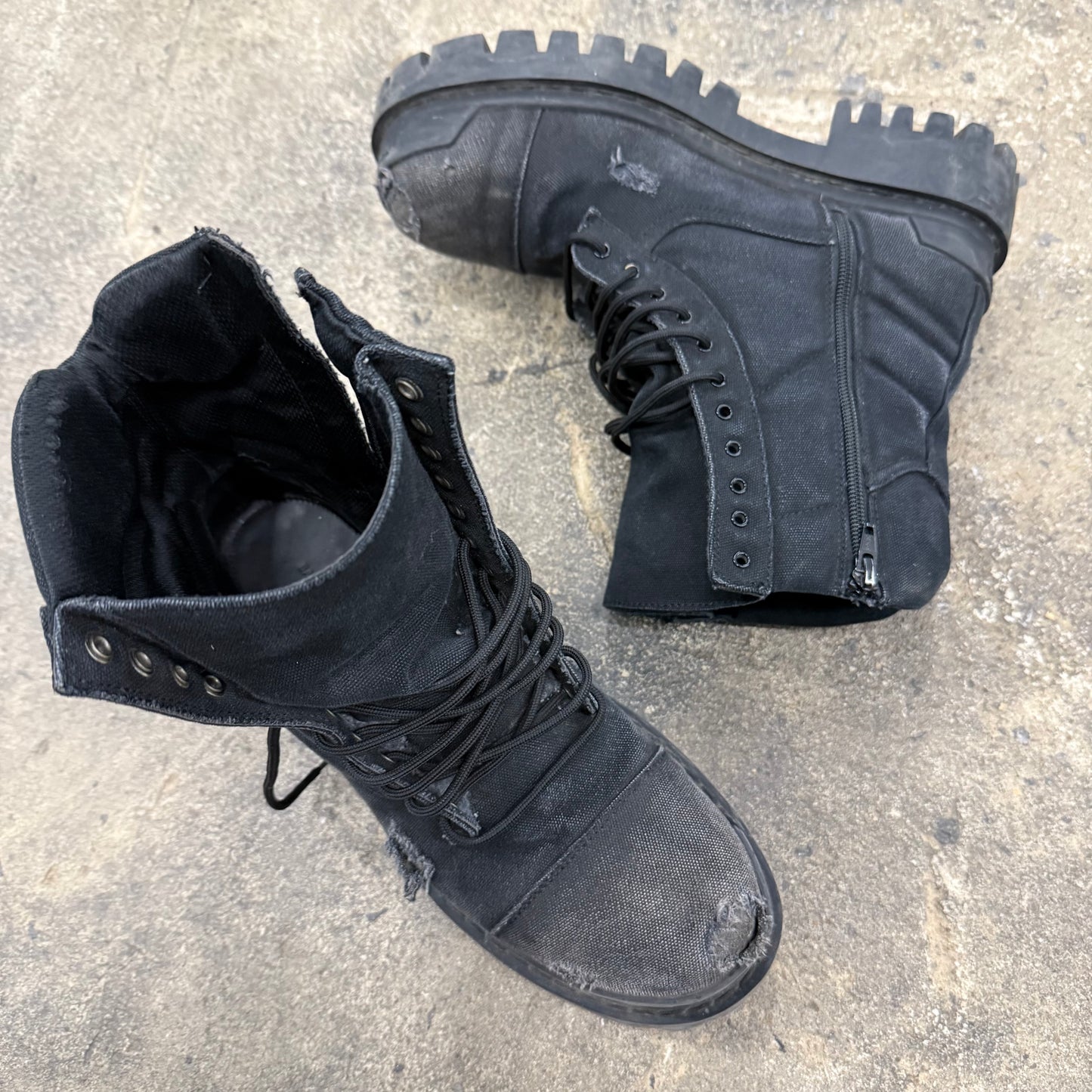 Balenciaga Distressed Strike Boot