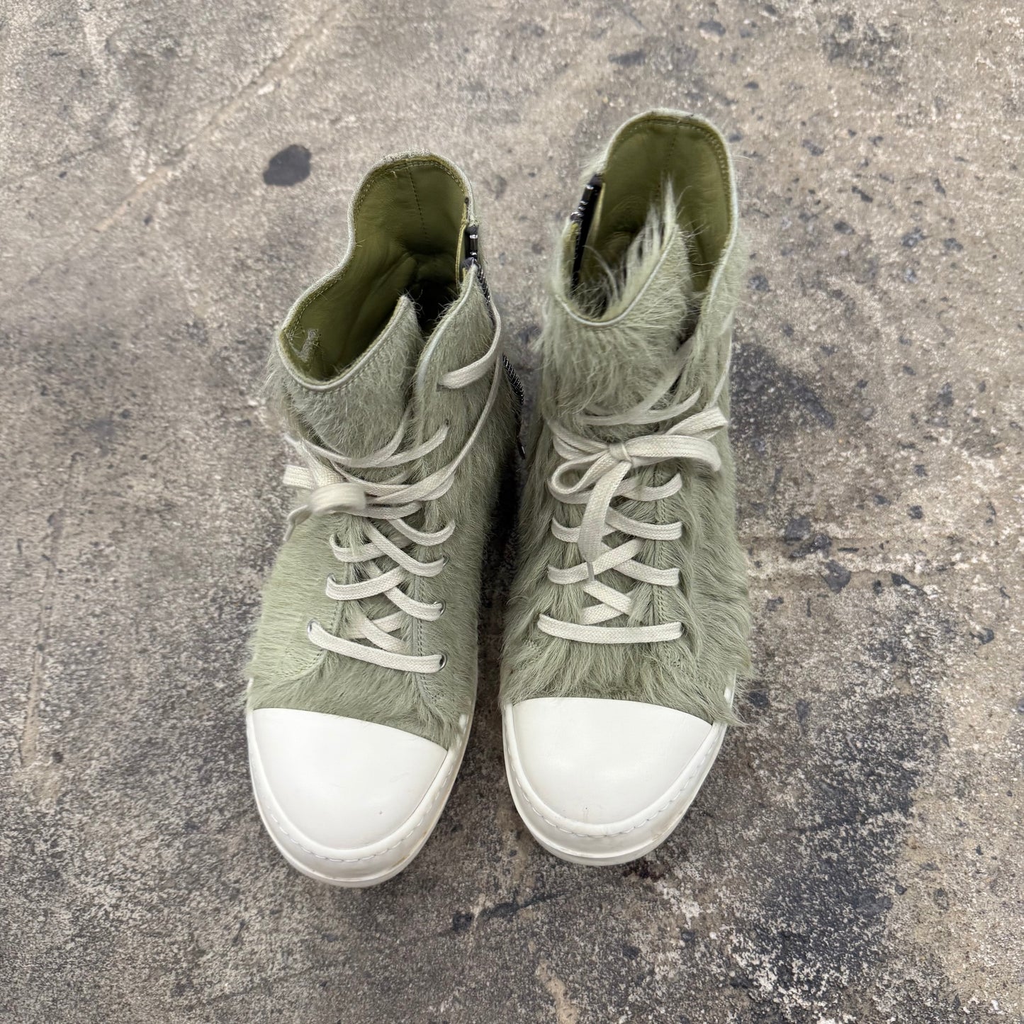 Rick Owens Mainline Pony Hair Ramones