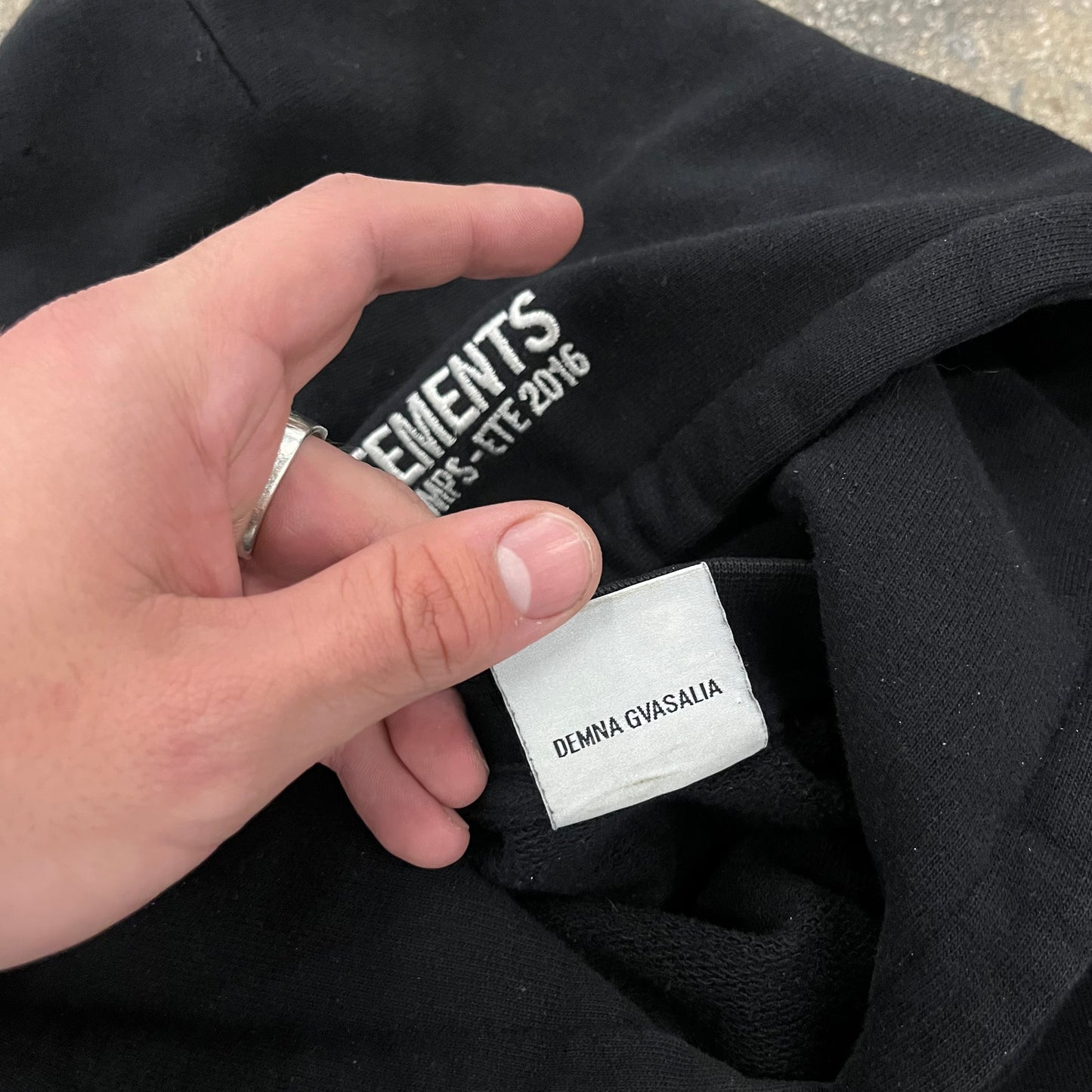 Vetements SS16 Metal Reversible Hoodie