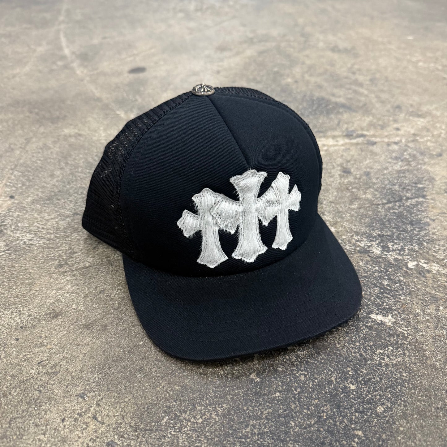 Chrome Hearts Triple Cross ‘Pony Hair’ Hat