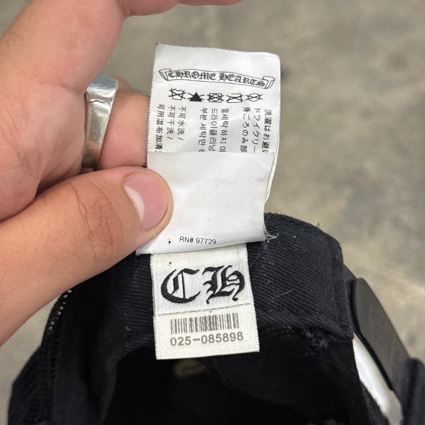Chrome Hearts Black ‘CH’ Trucker Hat