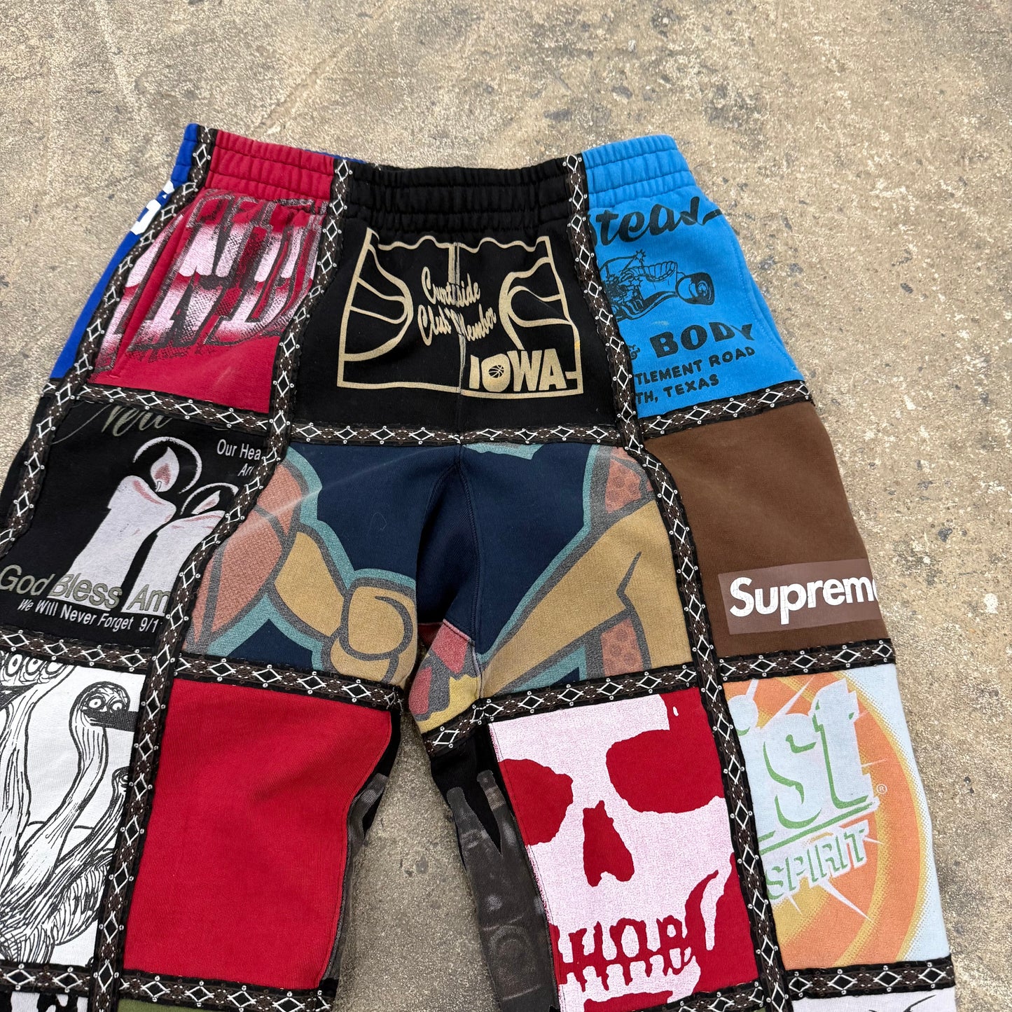 Supreme Number (N)ine Patchwork Sweatpants