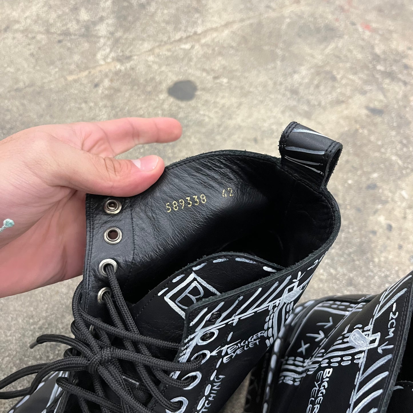 Balenciaga Sketch Strike boots