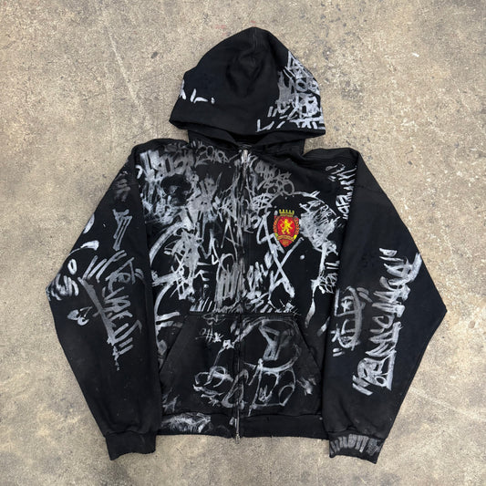 Balenciaga Black Graffiti Skater Zipup