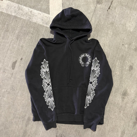 Chrome Hearts Horseshoe Floral Hoodie