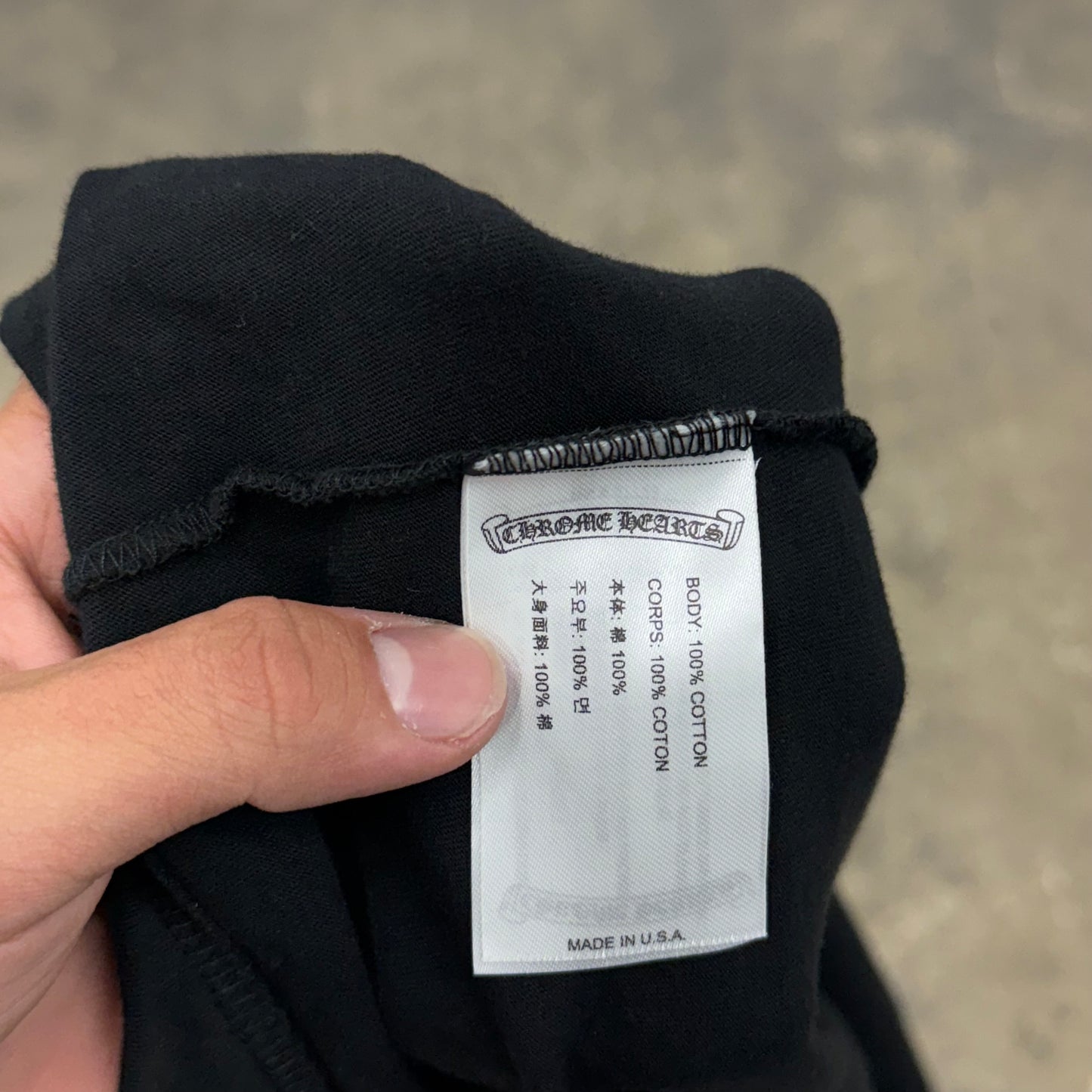 Chrome Hearts Scroll Pocket tee