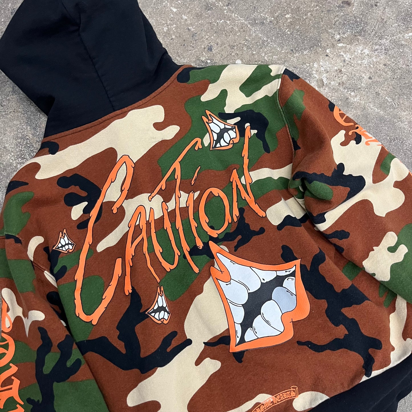 Chrome Hearts Matty Boy Caution Camo Zipup