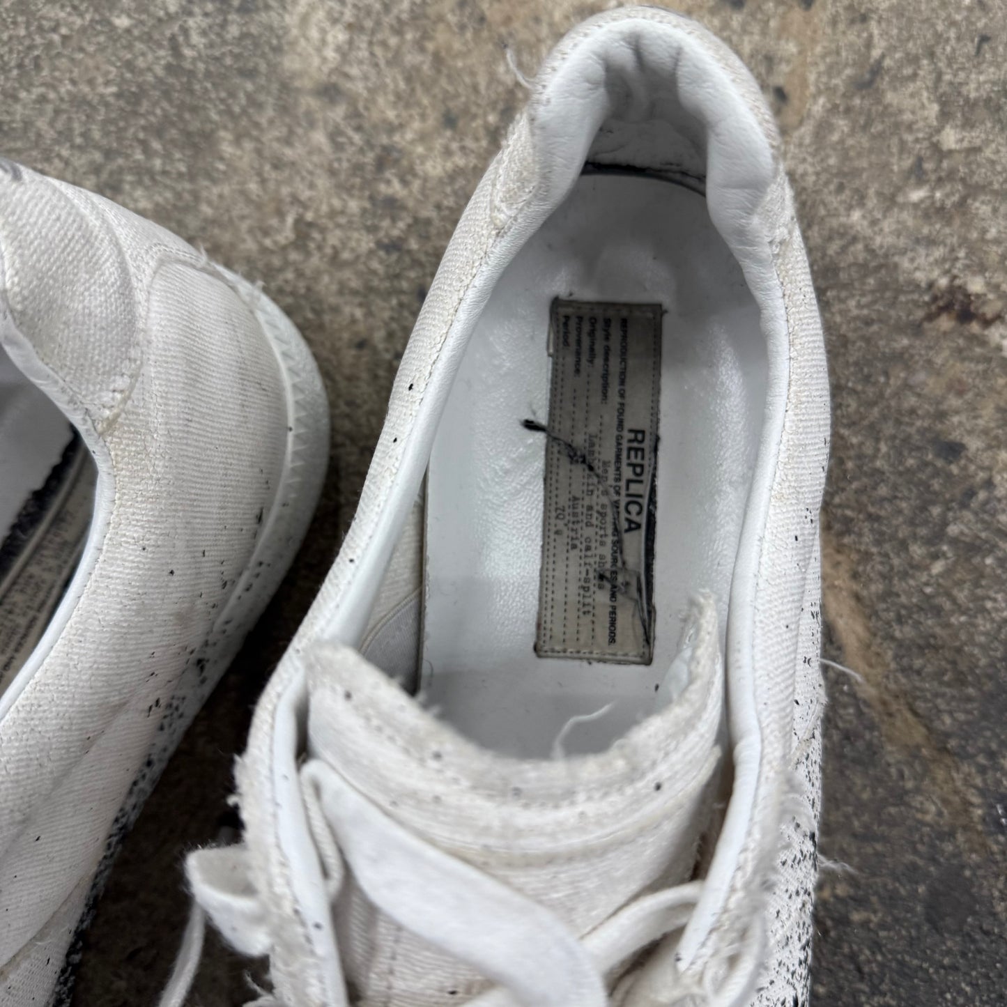 Maison Magiela Splatter paint GAT trainer