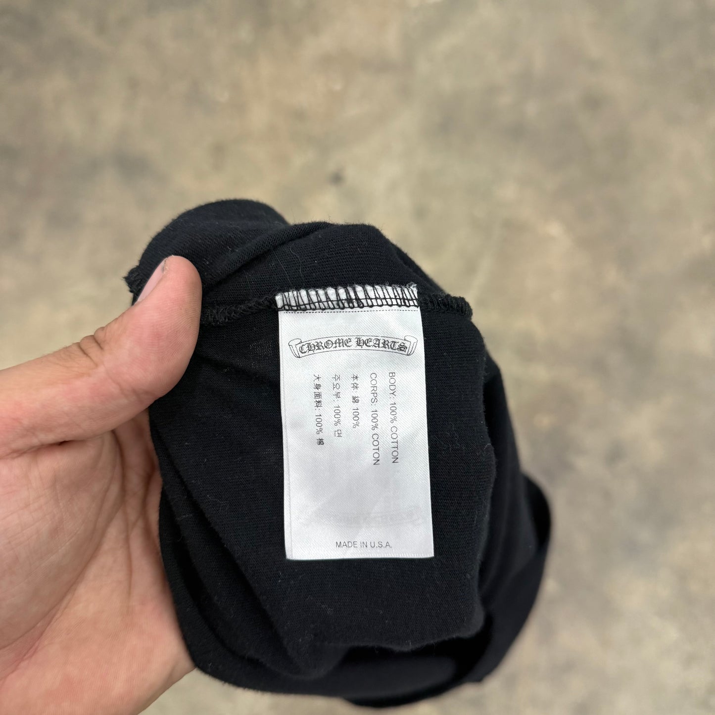 Chrome Hearts Scroll Neck tee