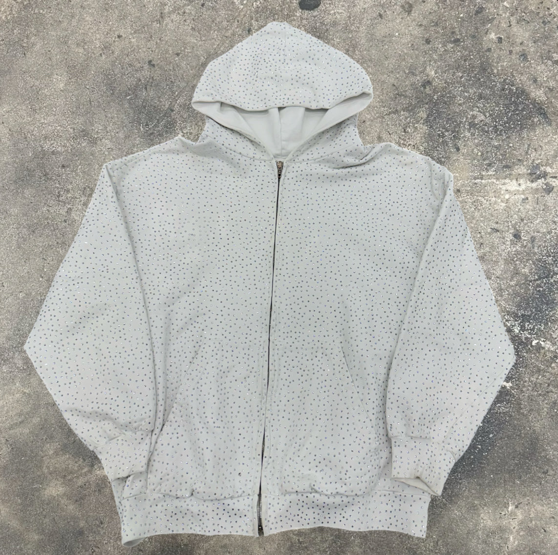 Balenciaga Rhinestone Zipup