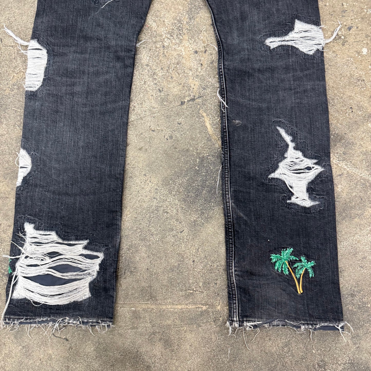 VLONE RUNWAY PALM TREE DENIM