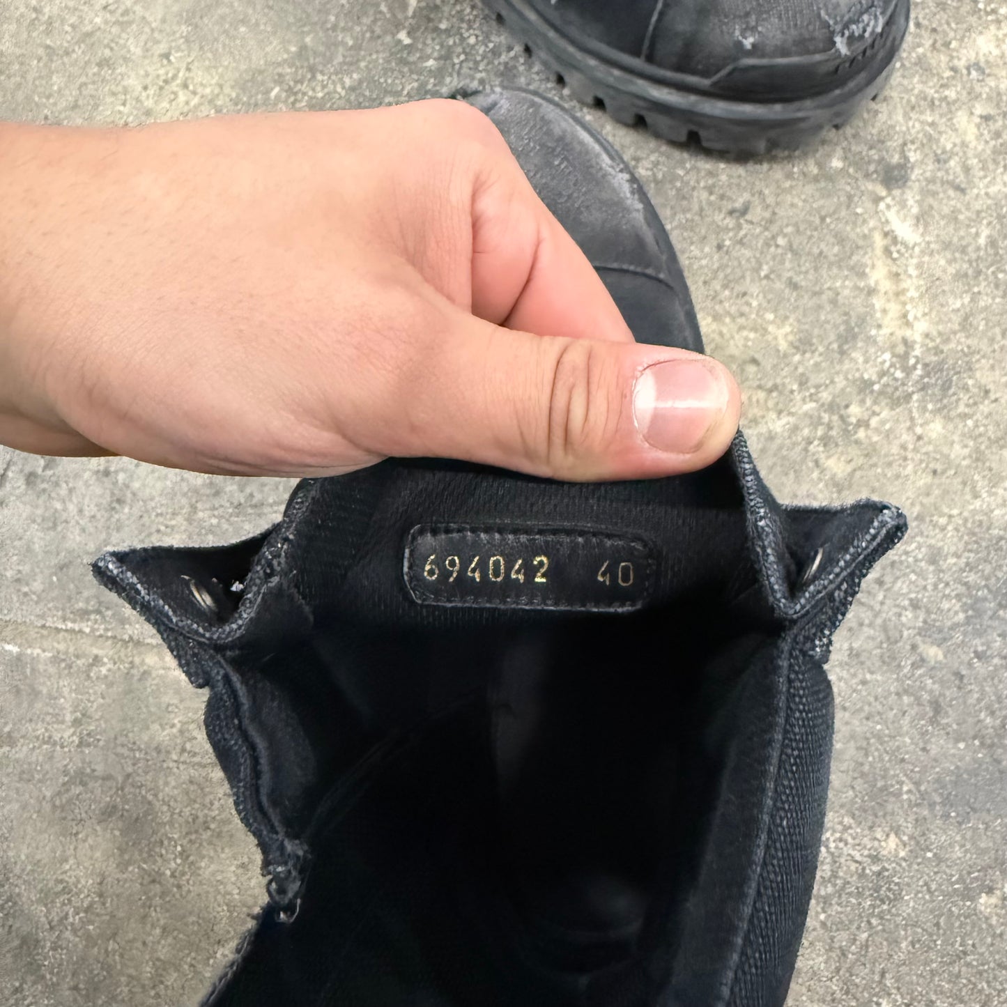 Balenciaga Distressed Strike Boot