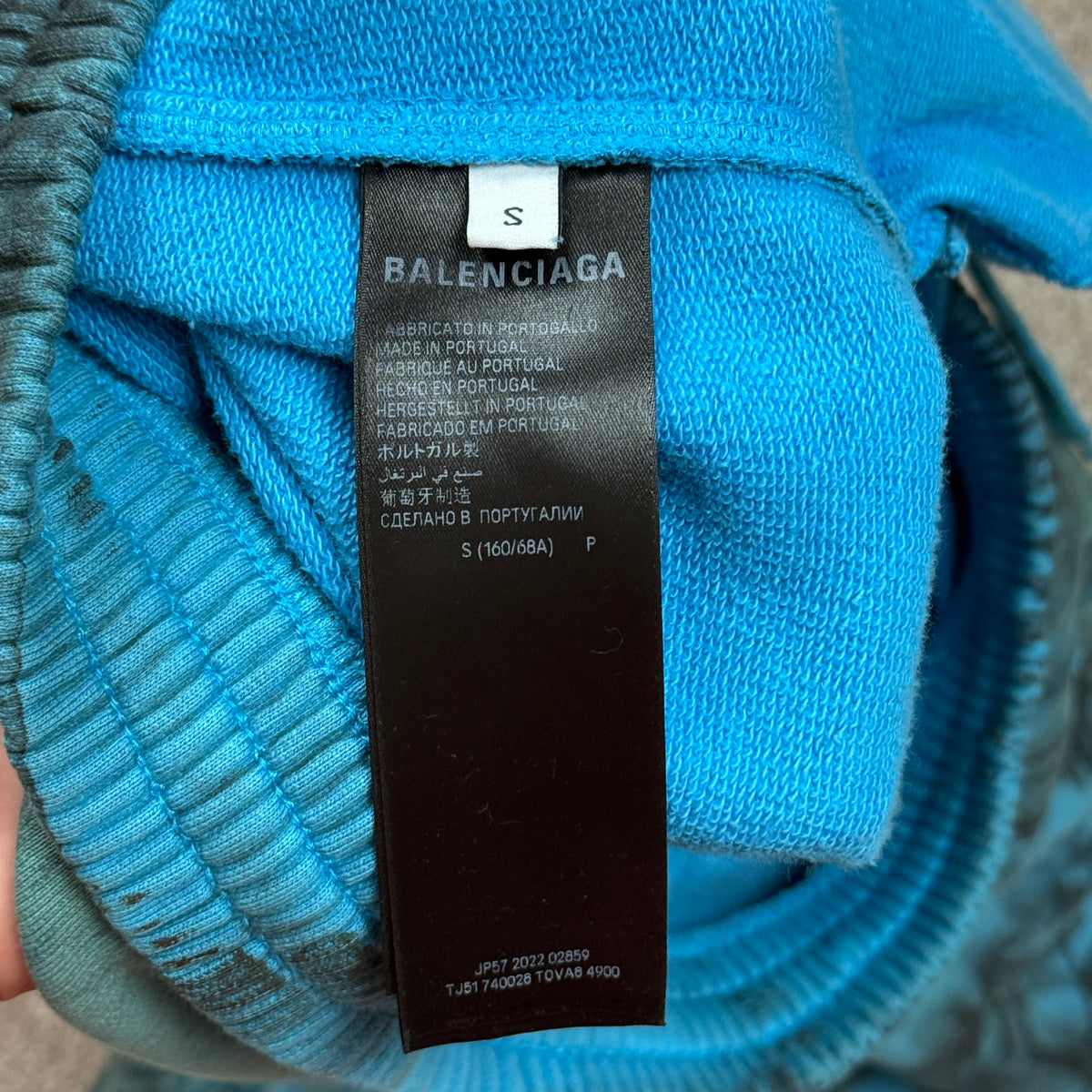 Balenciaga Blue Graffiti Sweatpants