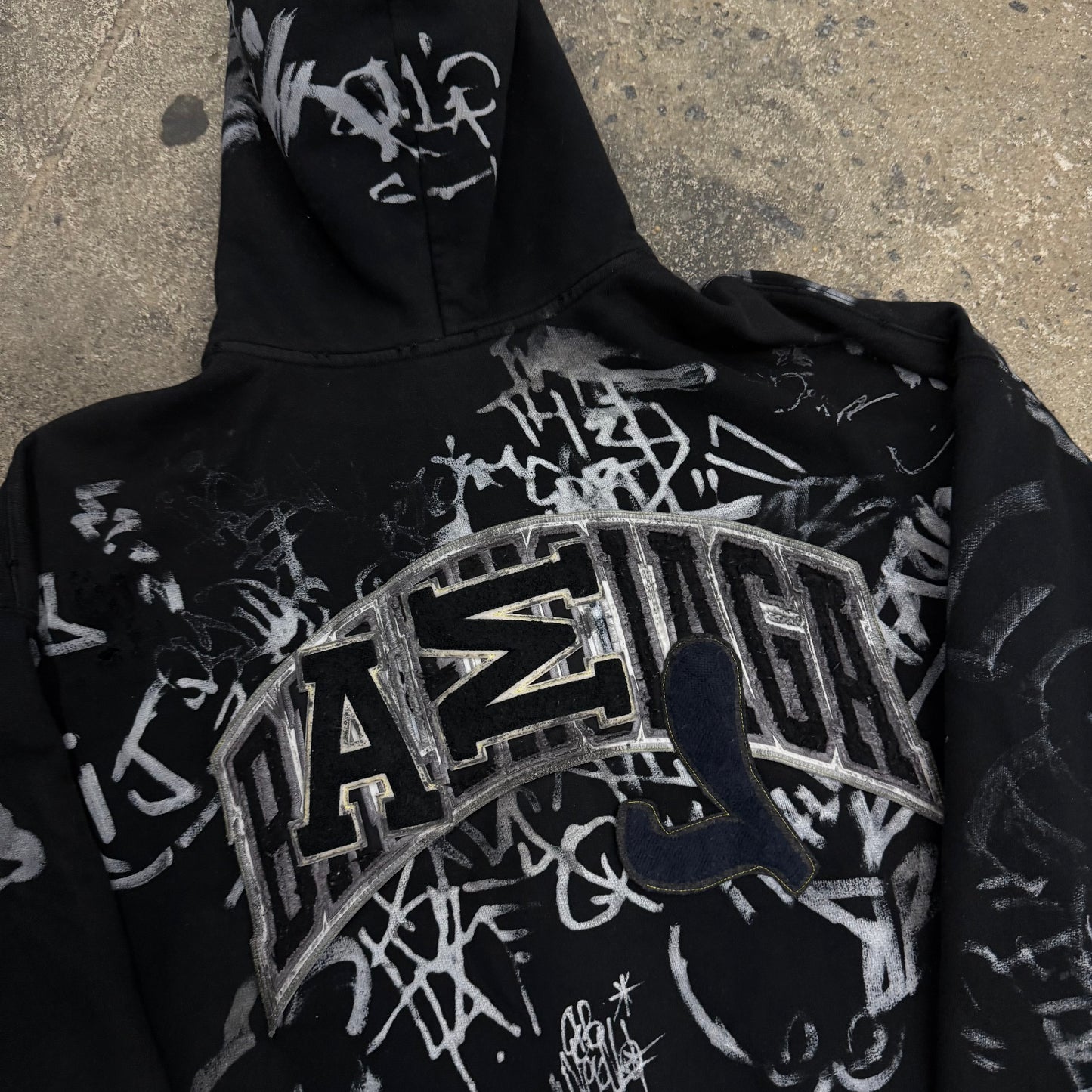 Balenciaga Black Graffiti Zipup