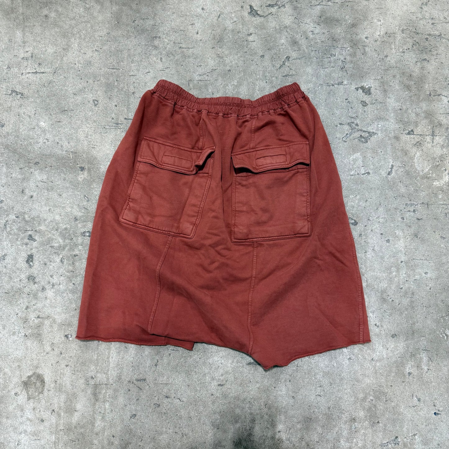 Rick Owens ‘Burgundy’ Pod Shorts