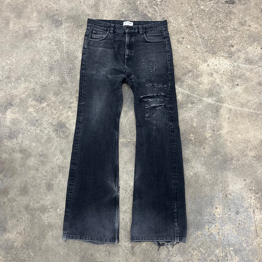 Balenciaga Distressed Flared denim