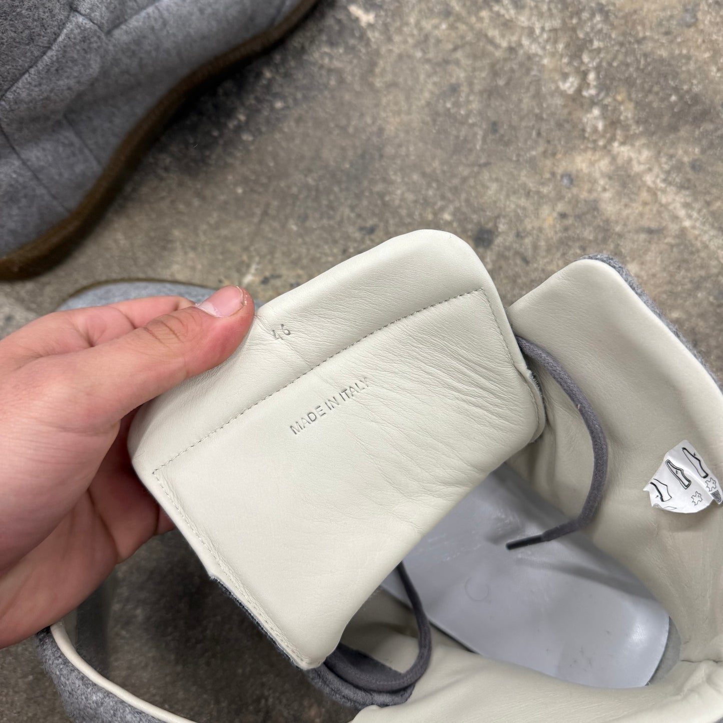 Maison Margiela Future in Grey felt