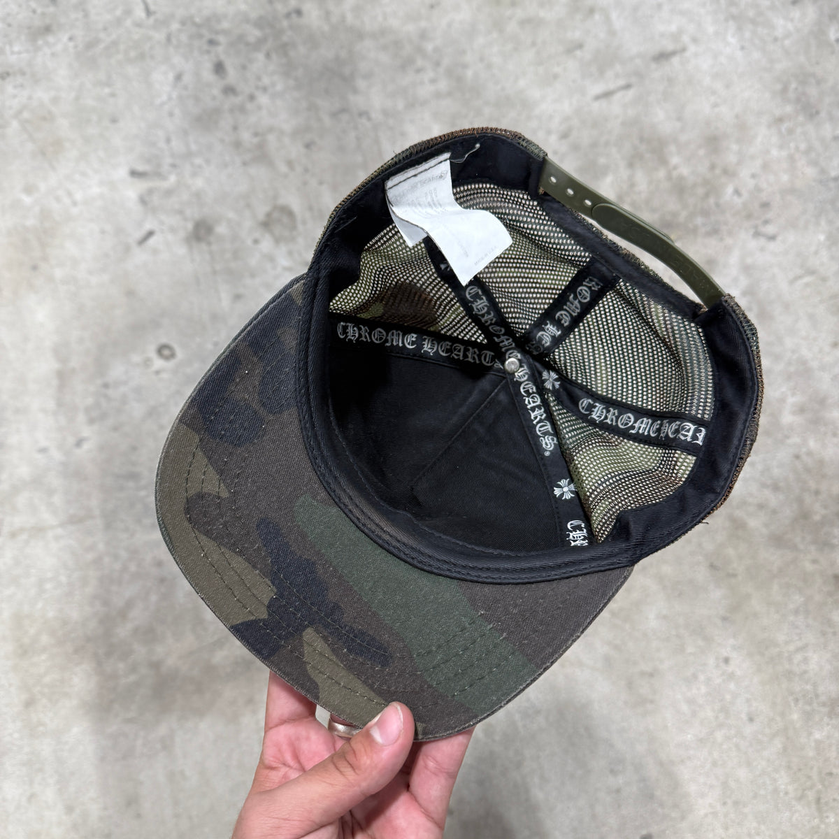 Chrome Hearts Camo Trucker Hat