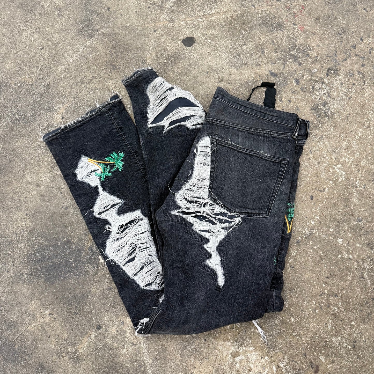 VLONE RUNWAY PALM TREE DENIM