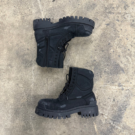 Balenciaga Distressed Strike Boots