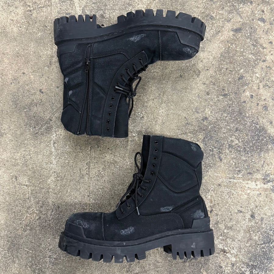 Balenciaga Distressed Strike Boots