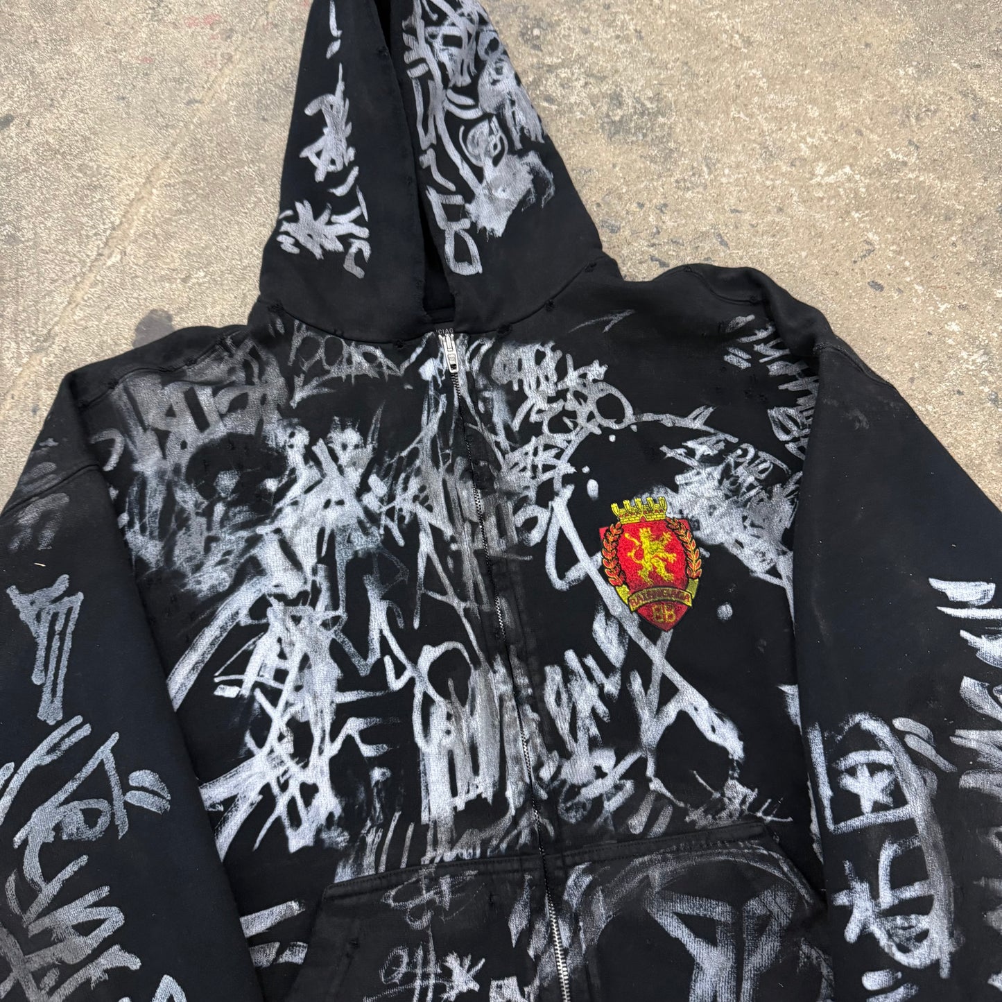 Balenciaga Black Graffiti Skater Zipup