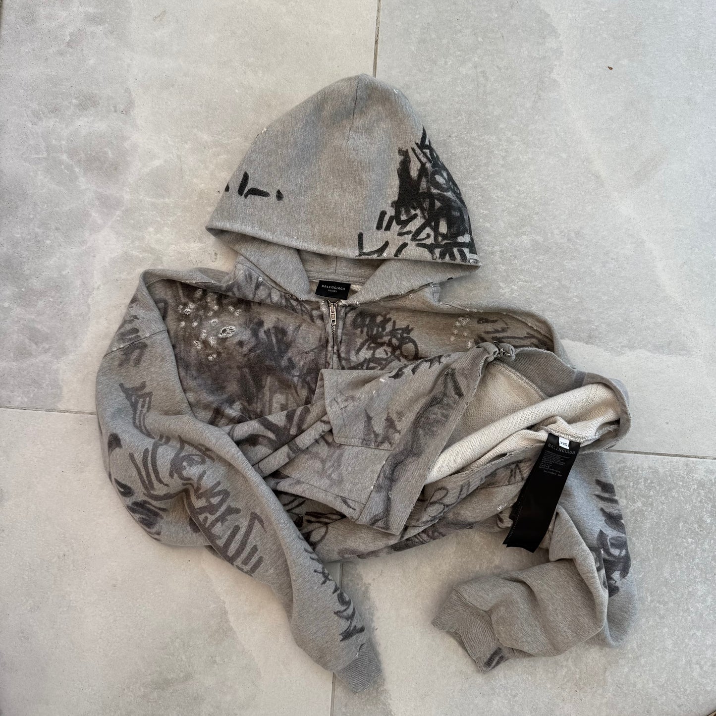 Balenciaga Graffiti Zipup