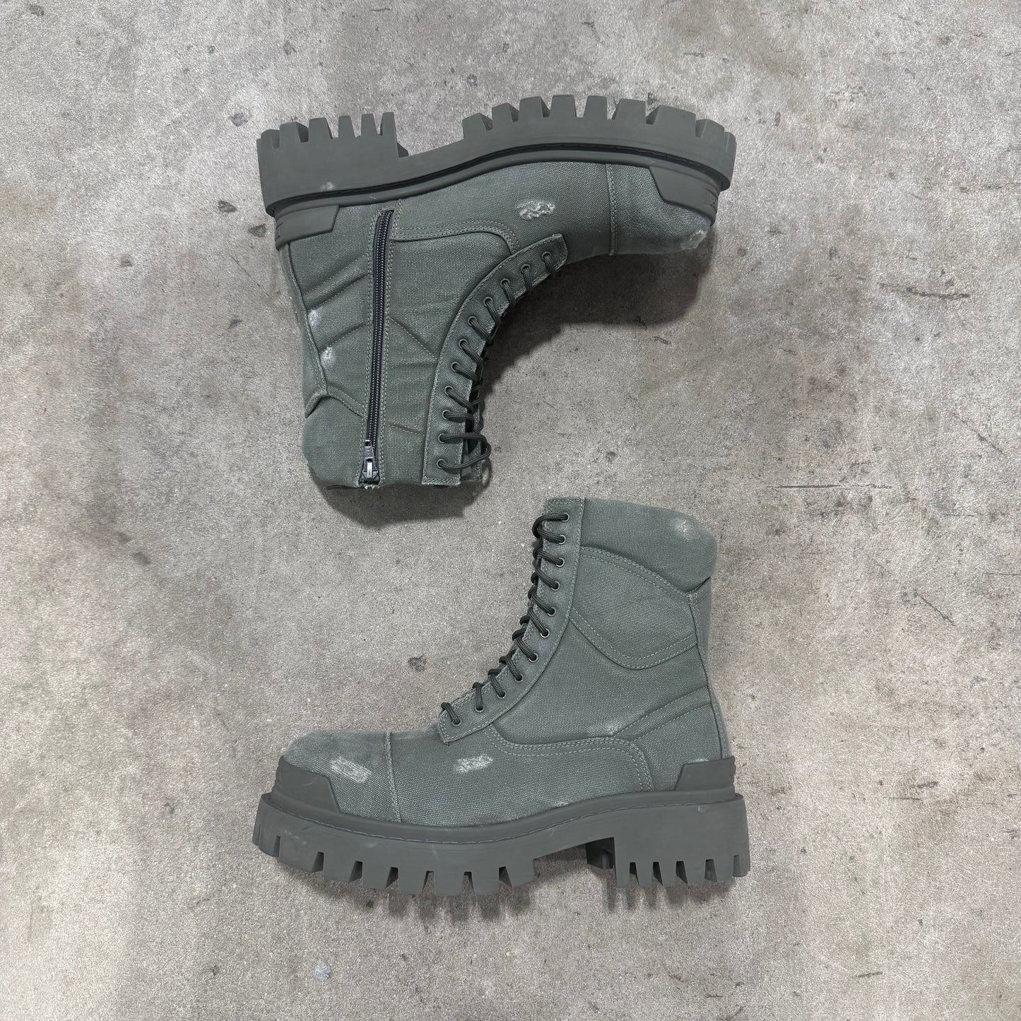 Balenciaga Distressed Strike Boots