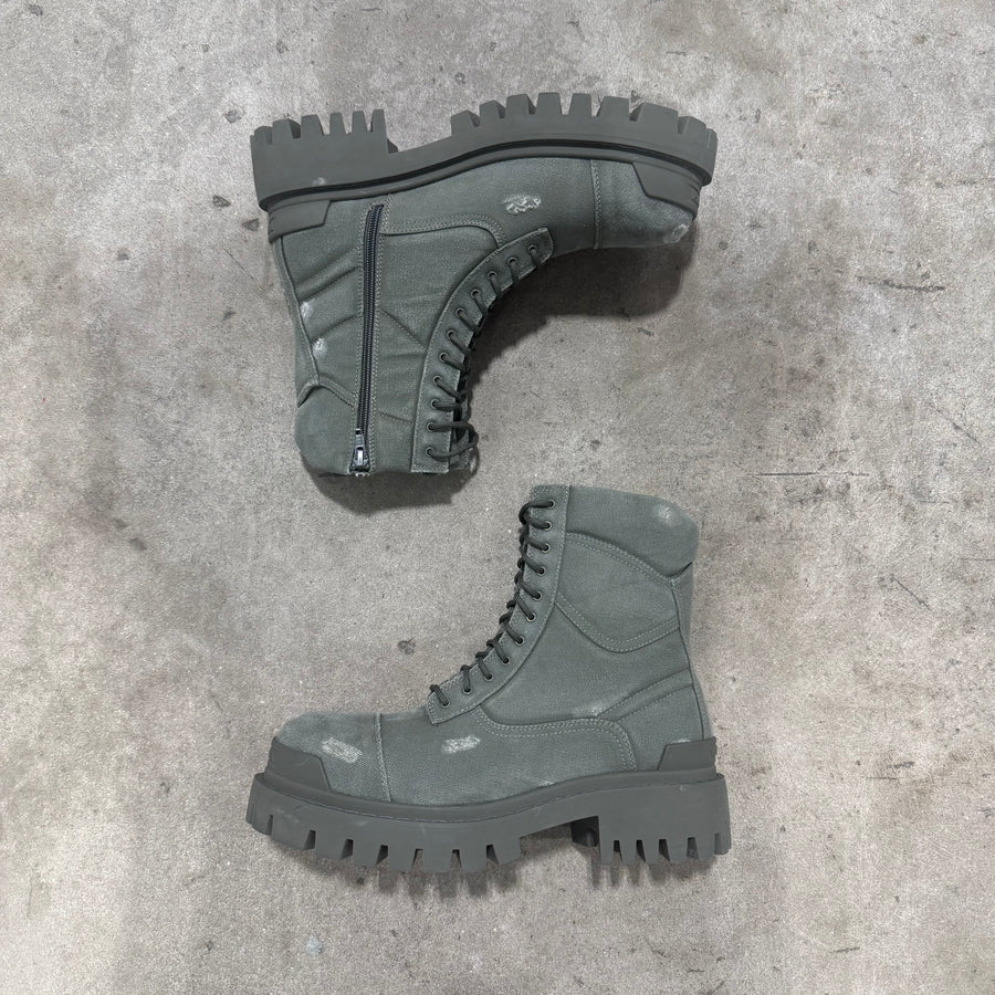 Balenciaga Distressed Strike Boots