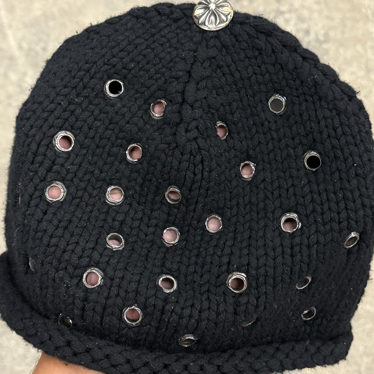 Chrome Hearts ‘Rivet’ Cashmere Beanie