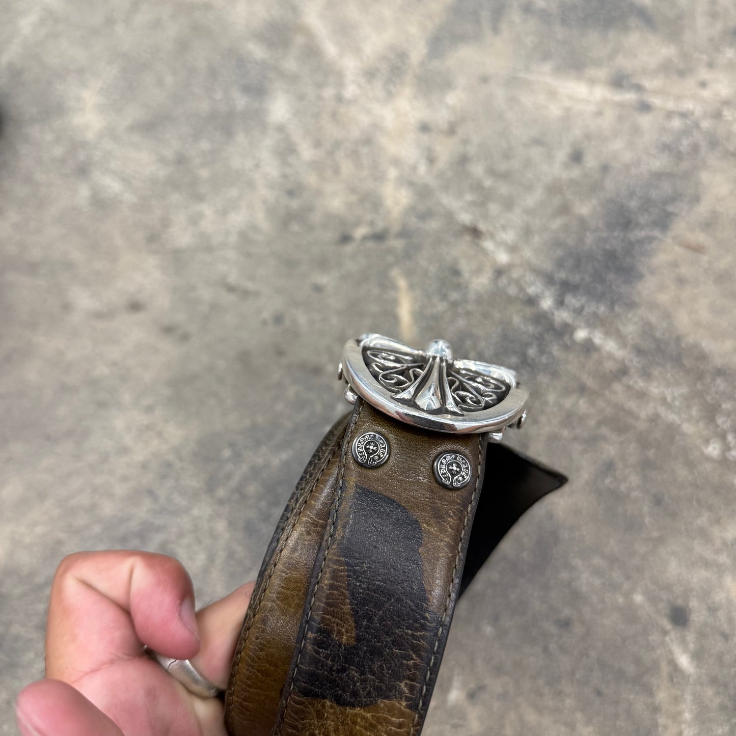 Chrome Hearts Camoflauge Oval Cross Belt