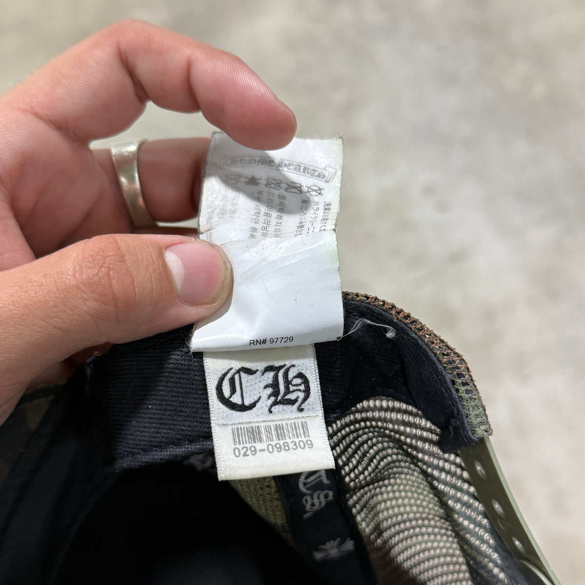 Chrome Hearts Camo Trucker Hat