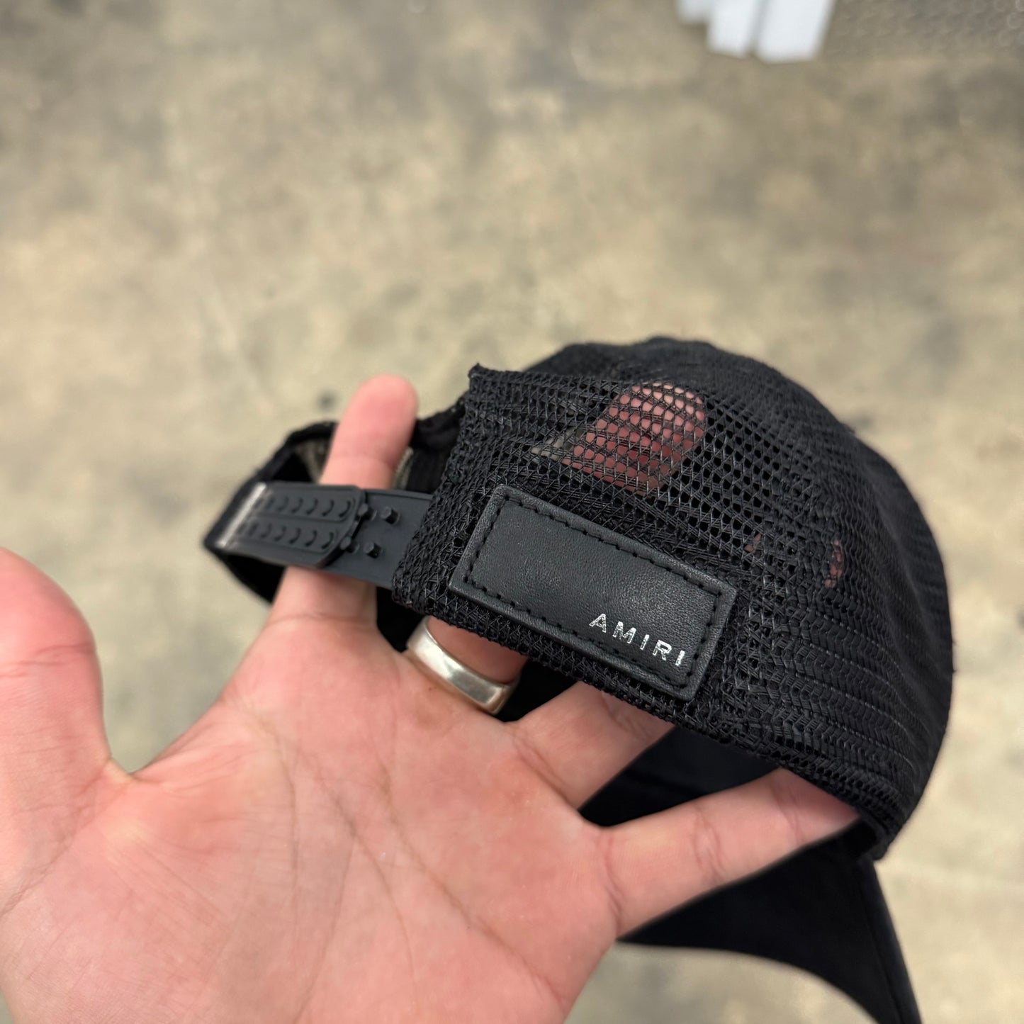 Amiri Star Trucker hat