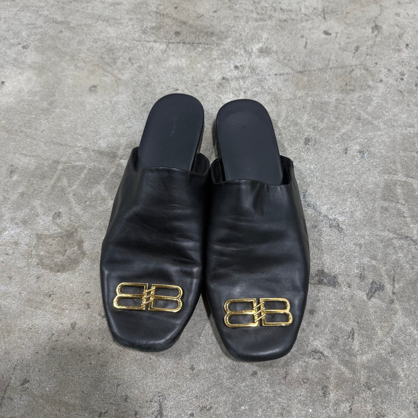 Balenciaga BB Leather Loafers