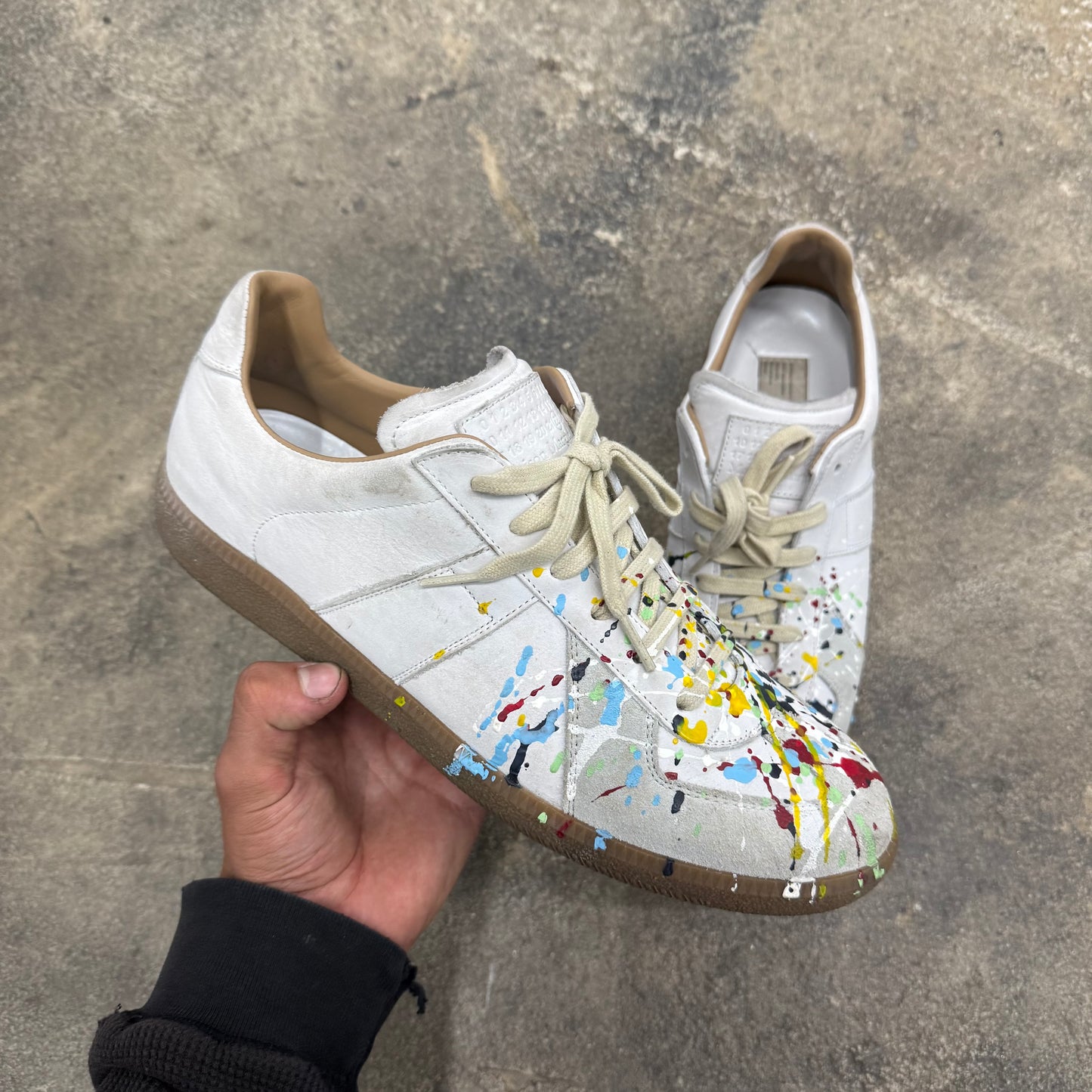 Maison Margiela White Splatter Paint GAT